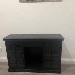 black storage cabinets with two doors and 1 drawer 