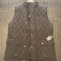 Unisex Denim Leather Button-Up Jacket