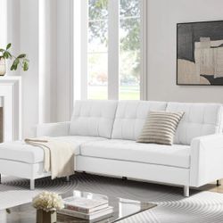 White Sectional Sofa 