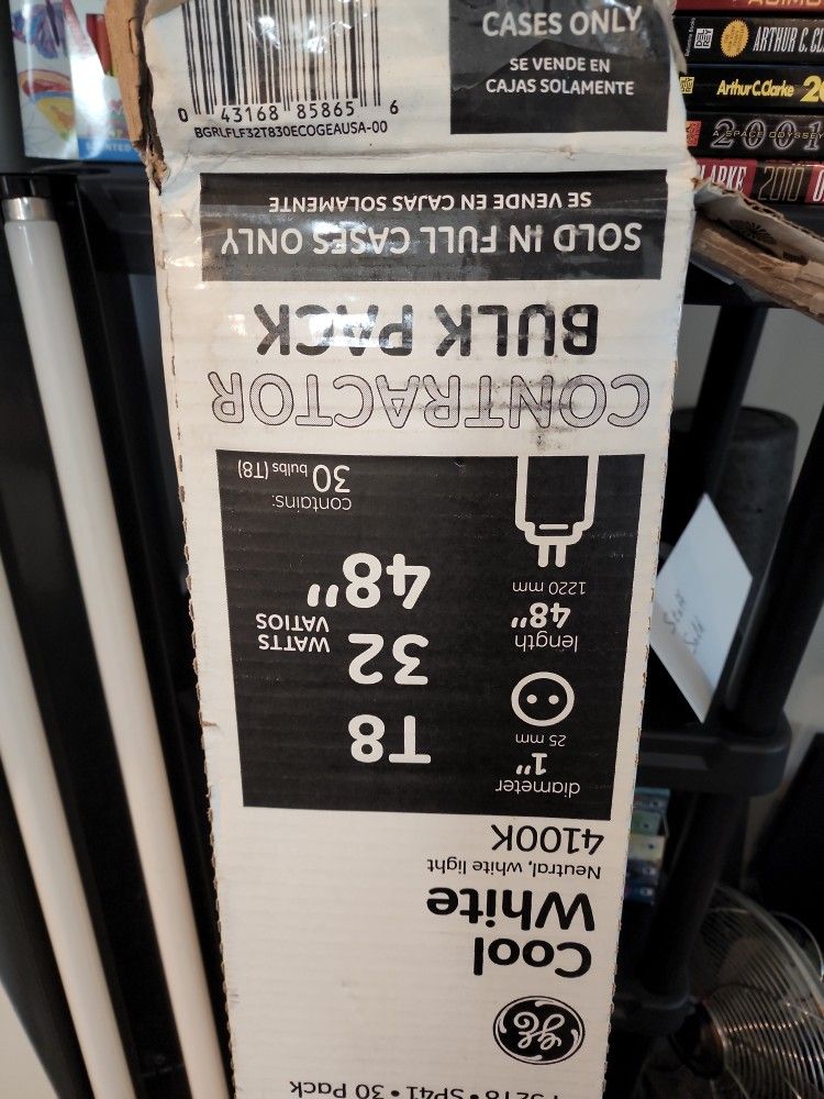 24x T8 48 Inch Fluorescent Light Bulbs