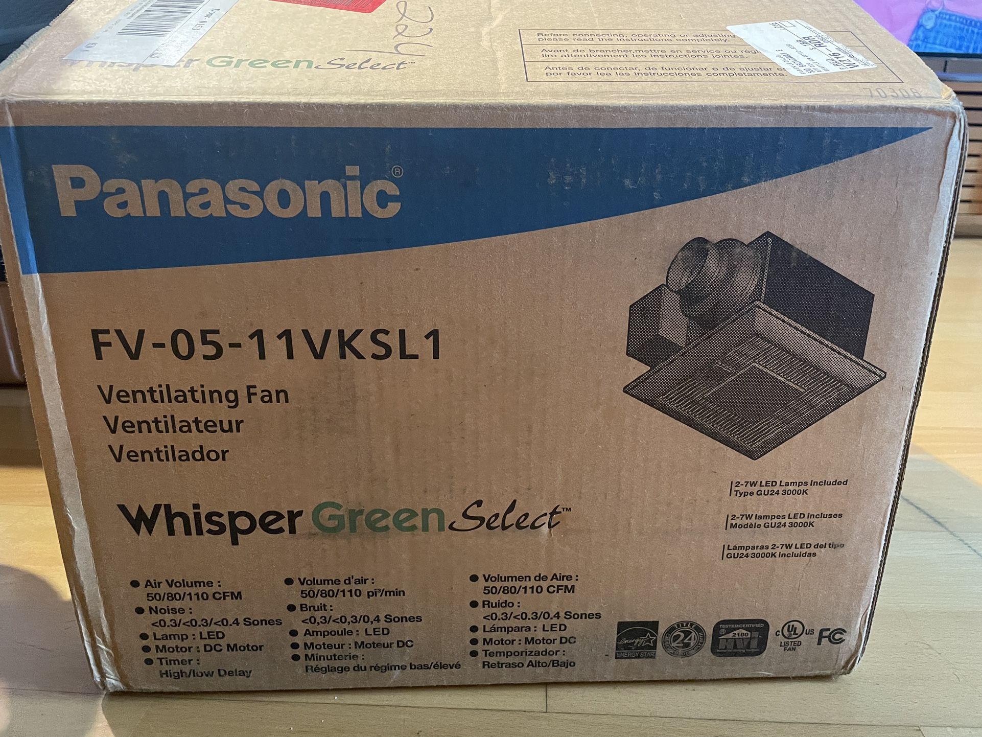 Ventilating Fan with light Panasonic FV0511VKSL1 for Sale in