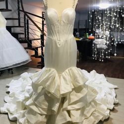 Satin Mermaid Wedding Gown