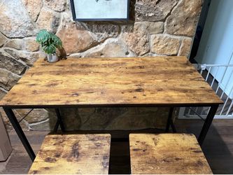 3 piece dining set (including two chairs)