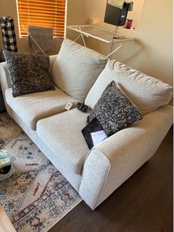 Beige Fabric Sofa - Great Condition