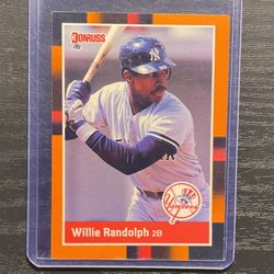 1988 Donruss Orange Parallel Willie Randolph Baseball Card #108