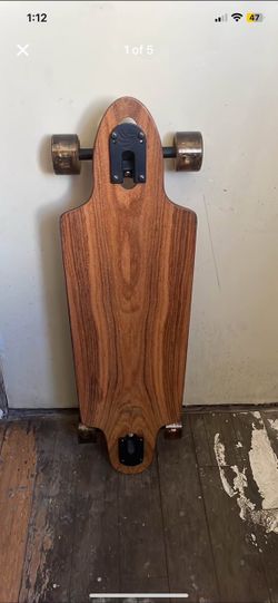 Wood Grain Longboard Skateboard