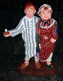 Mama In Her Kerchief Papa In His Cap. Department 56 Collectables. Perfect Condition. All Through The House. Christmas.