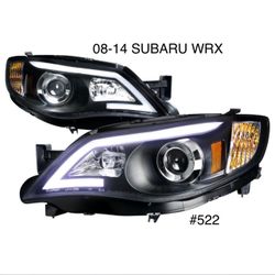 2008 - 2014 Subaru Impreza WRX / Outback LED DRL Strip Projector Headlights