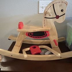 Grow With Me Wood Rocking Horse