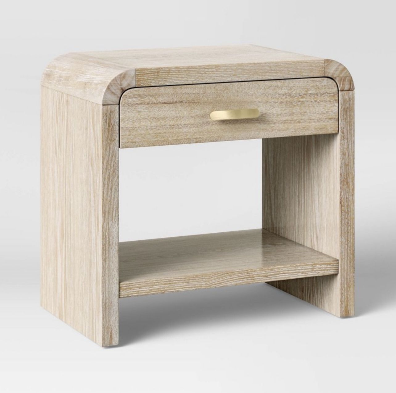 Zebrina Wood Nightstand with Drawer Natural - Threshold™