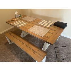 Custom Wood Kitchen Table