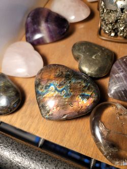 Labradorite Hearts