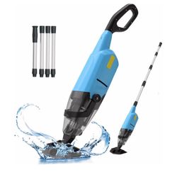 EFURDEN Pool Vacuum for Above Ground Pool, Cordless Handheld Rechargeable Pool Cleaner with Running Time Up to 90 Minutes for Sand and Debris, White