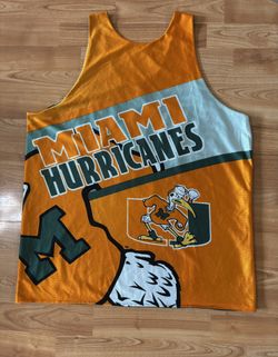 Vintage y2k Miami Hurricanes Starter reversible jersey size L #hurricanes #college