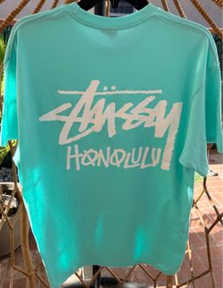 Stussy Honolulu Chapter Store Tee Tiffany Blue  Size: LARGE Brand New 100% Authentic Guaranteed! No returns or refunds.  Thanks for looking!  ***Stuss