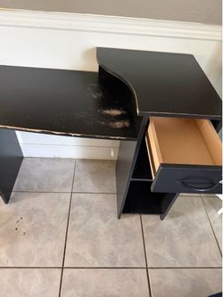 Black desk