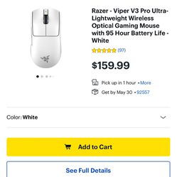 Razer Viper V3 Pro Wireless Esports Gaming Mouse: