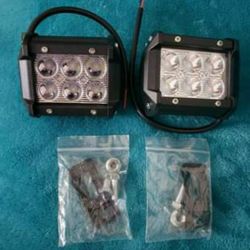 New!! Set of 2 Flood lights bar 4" (18W, 1500LM, 6000K)... $35