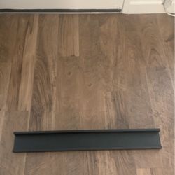 3 Foot Black Shelf
