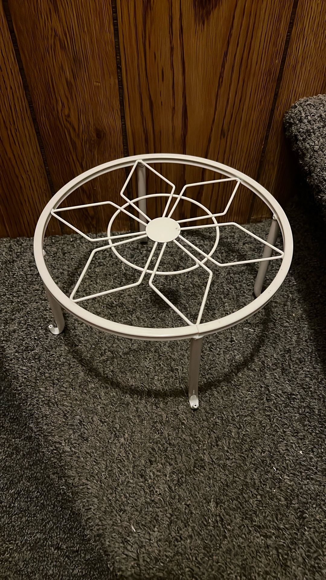 10” Cafuvv Metal Stand for Plant, Metal Display Stand, White