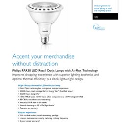 Phillips LED Retail Optic Lamps 