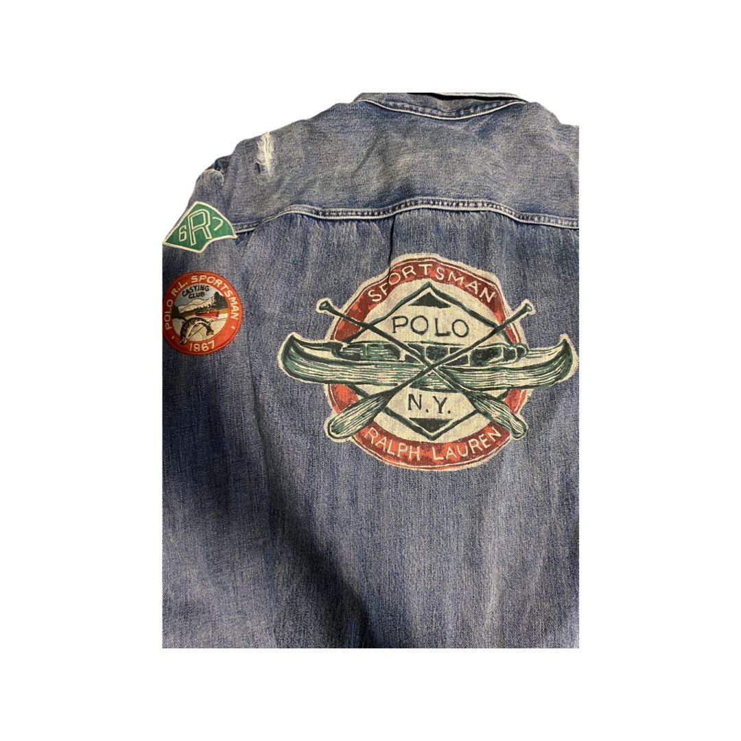 Ralph Lauren Polo Sportsman Trucker Denim Jacket. Mens 3XL. NWT. Worth $400