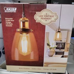 Vintage LED Hanging Lamp, $15