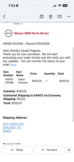 New never even opened the package box Vapor Canister