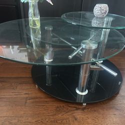 Glass Coffee Table Expandable 