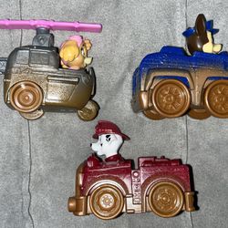 PAW Patrol Chase, Marshall & Skye Small Push Vehicles - EXCELLENT CONDITION