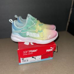 Girls Puma Rift Slip On Rainbow 🌈 Size 13c