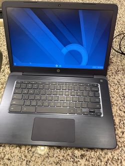 Hp Chromebook 14-inch AMD A4 -9120C 4GB Blue With Charger Works Great