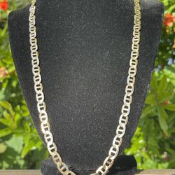 14k Solid Gold Mariner Link 24in” Chain (27.77g)!!!