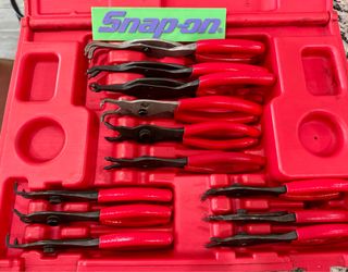 Snap on master snap ring plier set