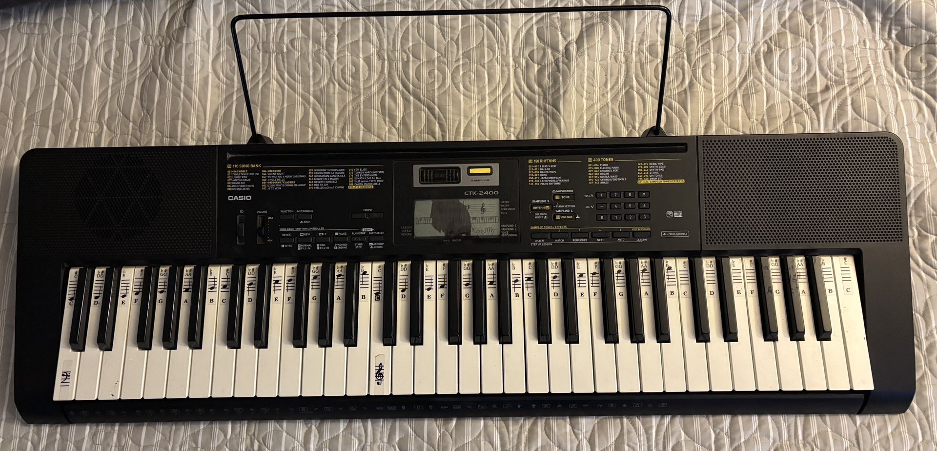 Casio Digital Keyboard CTK 2400 61 Key