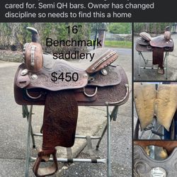 Benchmark Saddlery 15” Saddle 