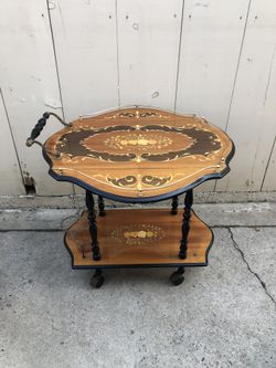 Antique serving cart