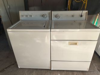 Old Models Kenmor Washer And Electric Dryer