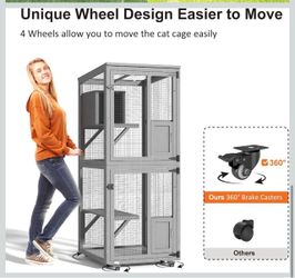 Cat House Outdoor Catio Cat Enclosures on Wheels