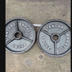 Olympic Weight Plates.      60 Dollars 