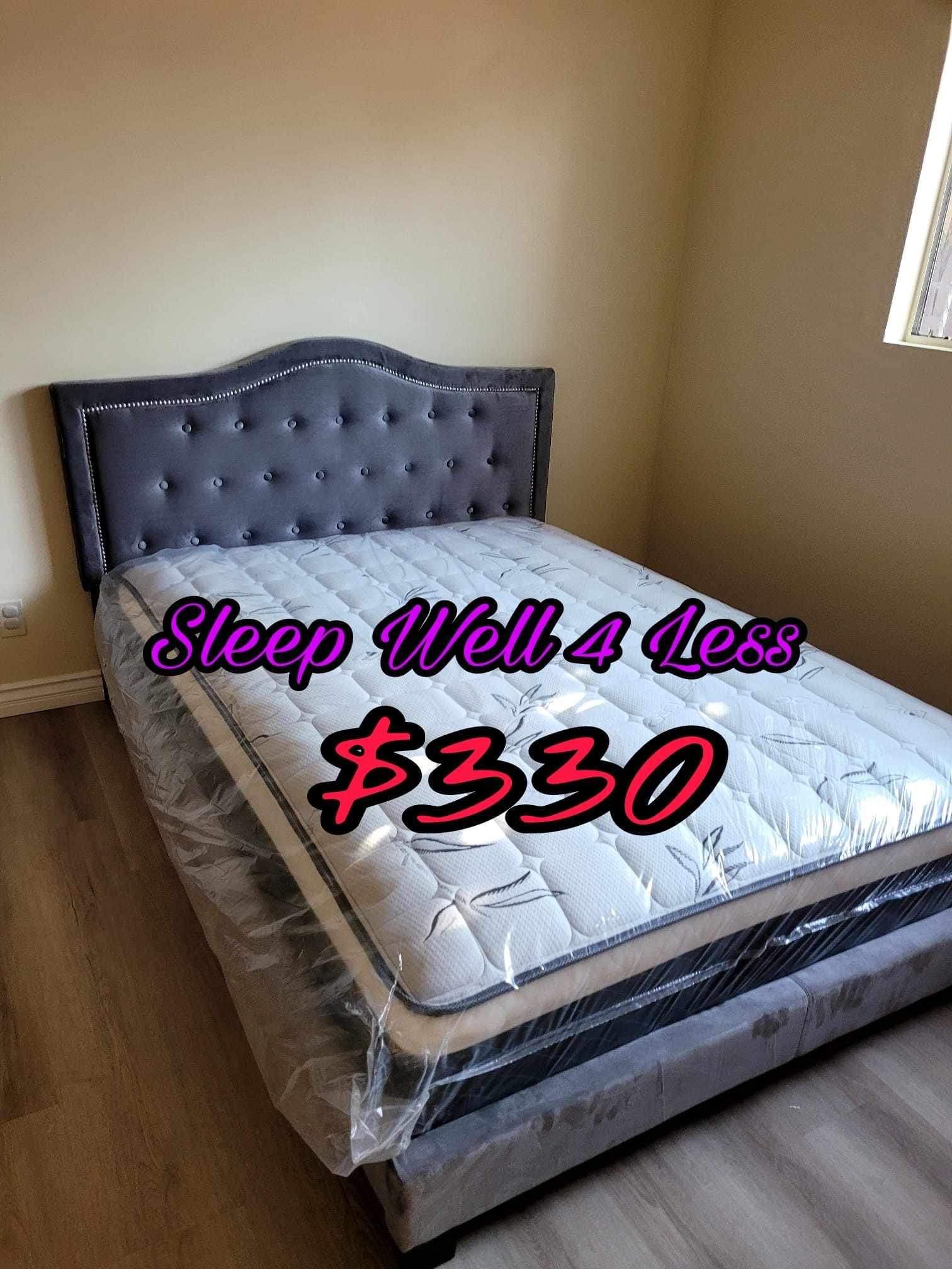 NEW QUEEN BED👸IN STOCK🔥HABLO ESPANOL‼️INFO⬇️⬇️