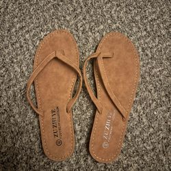 Women’s Brown Flip Flop Sandals 