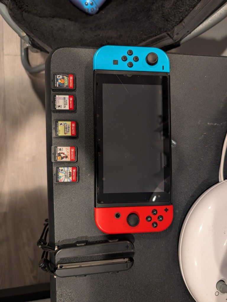 Nintendo Switch With Games For Sale 350 OBO Or Trades