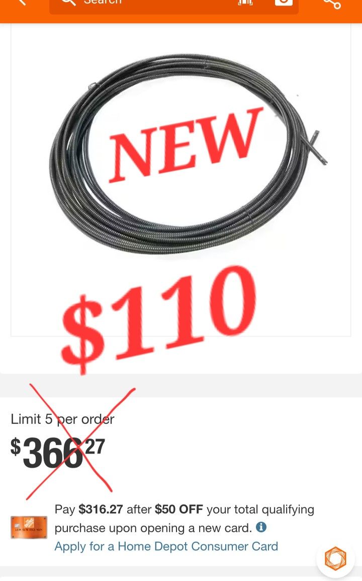  5/8 in. x 100 ft. Cable