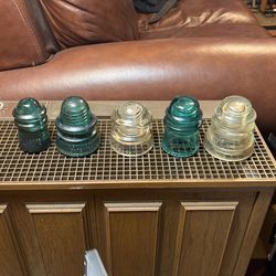 Lot Of Vintage Hemingray Glass Insulators