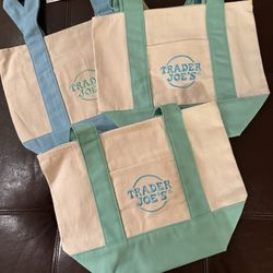 mini trader joe canvas totes