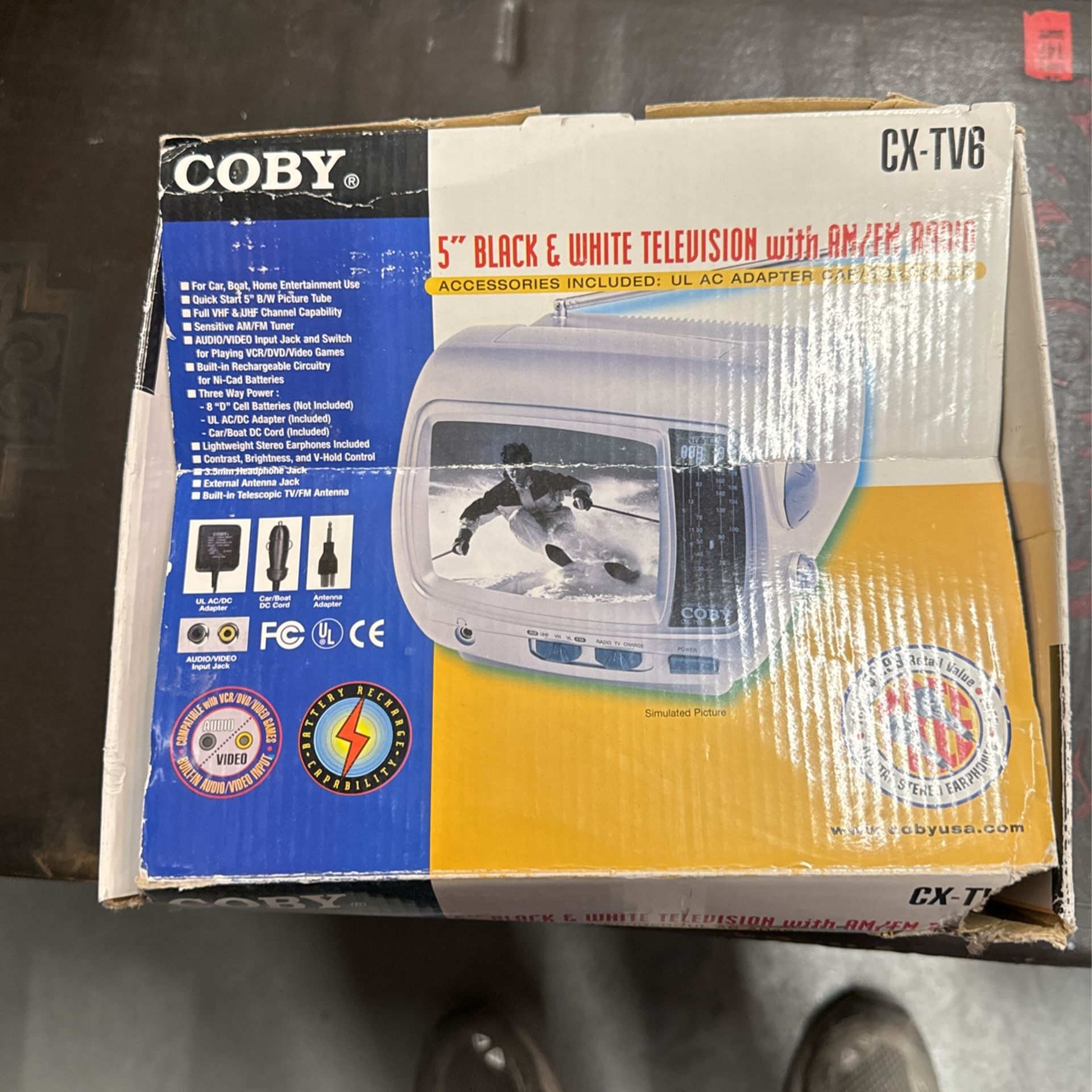Portable Black And white TV Analogue