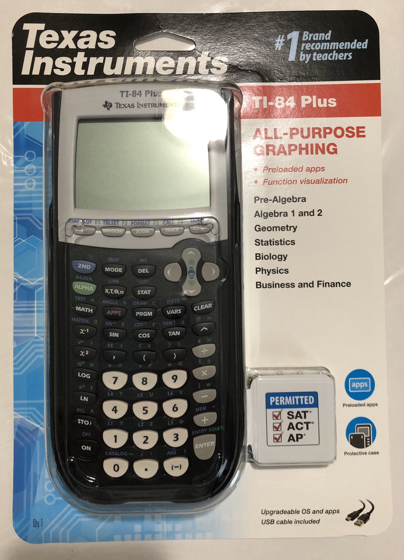 BRAND NEW! Texas Instruments TI-84 Plus Graphing Calculator, Black