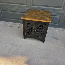 Solid Wood Ashley Furniture solid Wood cabinet/end table read description for details 