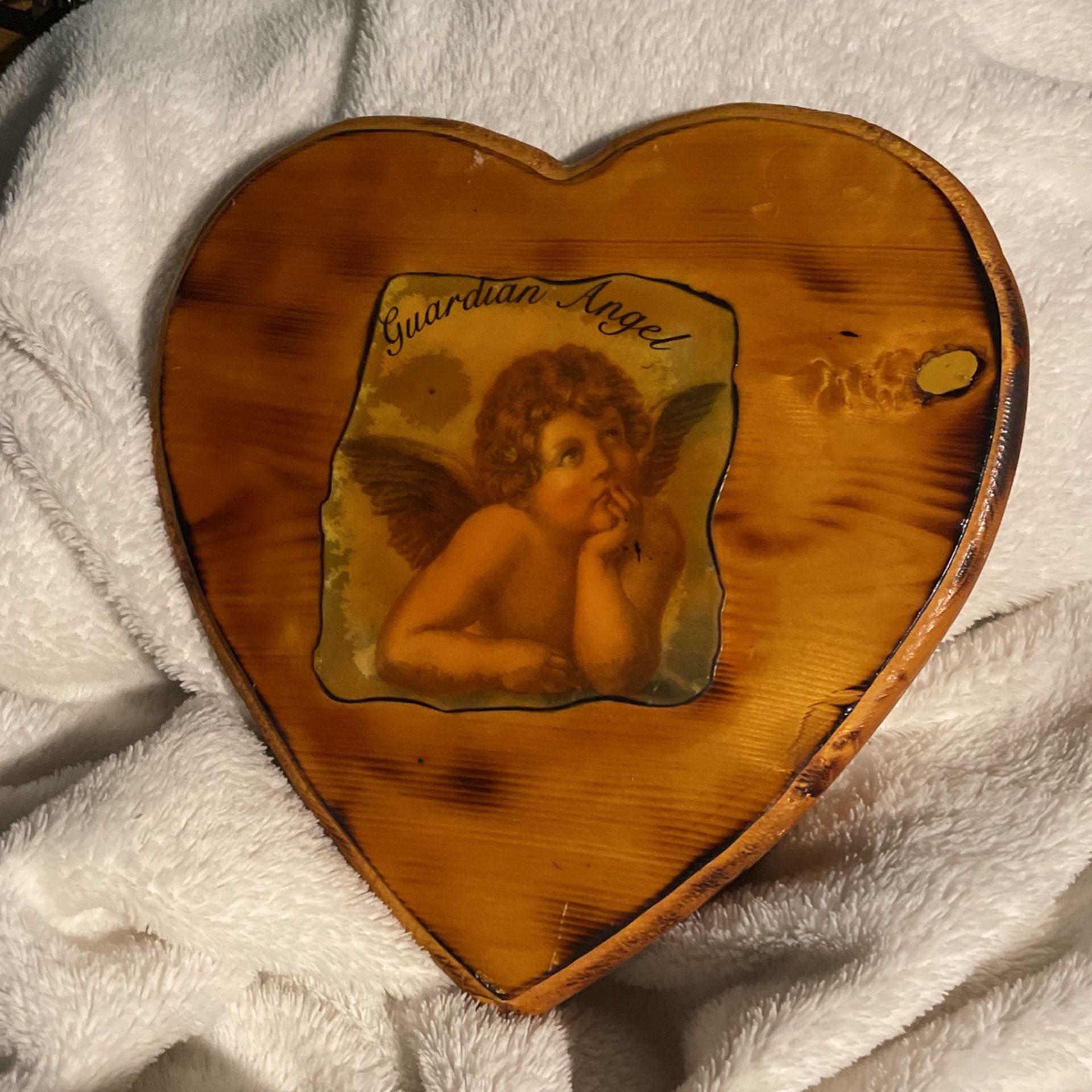 Guardian Angel Heart Plaque